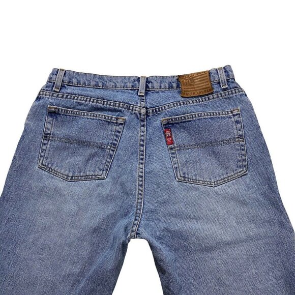 Vintage Y2K 90s Polo Ralph Lauren Saturday Jean Light Wash Sz 34x30 100% Cotton - Picture 13 of 16